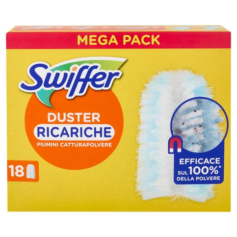 Swiffer Duster Cattura Polvere - Ricarica 18 Piumini per spolverare